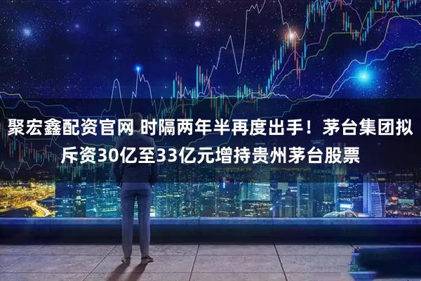 聚宏鑫配资官网 时隔两年半再度出手！茅台集团拟斥资30亿至33亿元增持贵州茅台股票